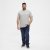 North Latitude T-Shirt O-Neck Grey Melange TALL - TALL camisas - Camisetas para hombres altos