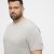 North Latitude T-Shirt O-Neck Grey Melange TALL - TALL camisas - Camisetas para hombres altos
