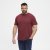 North Latitude T-Shirt O-Neck Bordeaux TALL - TALL camisas - Camisetas para hombres altos