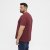 North Latitude T-Shirt O-Neck Bordeaux TALL - TALL camisas - Camisetas para hombres altos