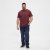 North Latitude T-Shirt O-Neck Bordeaux TALL - TALL camisas - Camisetas para hombres altos