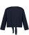 Ulla Popken Versatile Surplice Wrap Tie Hem Bolero Top Navy - Camisetas - 