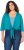 Ulla Popken Versatile Surplice Wrap Tie Hem Bolero Top Teal - Camisetas - 
