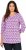 Ulla Popken Geometric Pattern 3/4 Sleeve Tee Amethyst - Camisetas estampadas para mujer - 