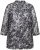 Ulla Popken Mesh Butterfly Wing Layered Tee Black - Camisetas - 
