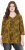 Ulla Popken Animal Print 3/4 Sleeve V-Neck Tee Neon Orange - Camisetas - 
