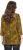 Ulla Popken Animal Print 3/4 Sleeve V-Neck Tee Neon Orange - Camisetas - 