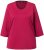 Ulla Popken Decorative Seam Short Sleeve Tee Red - Camisetas - 