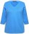 Ulla Popken Country Lettered 3/4 Sleeve Tee Teal Blue - Camisetas estampadas para mujer - 
