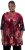 Ulla Popken Velvet Peacock Feather 3/4 Sleeve Tunic Blouse Wine Red - Camisetas - 