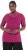 Ulla Popken Sequined Mesh Sleeve Blouse Aubergine - Camisetas - 