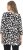 Ulla Popken Scribble Print Square Neck 3/4 Sleeve Tee Black - Camisetas estampadas para mujer - 