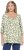 Ulla Popken Scribble Print Square Neck 3/4 Sleeve Tee Sage Green - Camisetas estampadas para mujer - 
