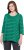 Ulla Popken Striped 3/4 Sleeve A-Line Tee Moss Green - Camisetas - 
