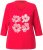 Ulla Popken Floral Graphic V-Neck Tee Lychee - Camisetas estampadas para mujer - 