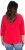Ulla Popken Floral Graphic V-Neck Tee Lychee - Camisetas estampadas para mujer - 