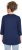 Ulla Popken Casual Mood Floral V-Neck Tee Navy - Camisetas - 