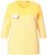 Ulla Popken Paper Boat Print 3/4 Sleeve Tee Sun Yellow - Camisetas estampadas para mujer - 