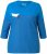 Ulla Popken Paper Boat Print 3/4 Sleeve Tee Pacific Blue - Camisetas estampadas para mujer - 