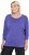 Ulla Popken Quick Drying Batwing Sleeve Tee Blueberry - Camisetas estampadas para mujer - 