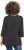 Ulla Popken Glitter Stripe 3/4 Sleeve Tee Anthracite - Camisetas estampadas para mujer - 