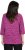 Ulla Popken Pleated Floral Print 3/4 Sleeve Tee Raspberry - Camisetas estampadas para mujer - 