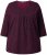Ulla Popken Mixed Pattern Stripe 3/4 Sleeve Tee Black - Camisetas estampadas para mujer - 