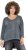 Ulla Popken 87 Applique Oversized Long Sleeve Tee Graphite Grey - Camisetas - 