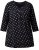 Ulla Popken Flower Print 3/4 Sleeve Tee Black - Camisetas - 