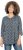 Ulla Popken Graphic Print Pleated 3/4 Sleeve Tee Atlantic Blue - Camisetas - 
