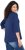 Ulla Popken Rebel 3/4 Sleeve Graphic Tee Ink Blue - Camisetas - 