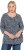 Ulla Popken Snowflake Print 3/4 Sleeve Tee Navy - Camisetas - 