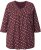 Ulla Popken Gingerbread Print 3/4 Sleeve Tee Plum - Camisetas - 