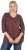 Ulla Popken Gingerbread Print 3/4 Sleeve Tee Plum - Camisetas - 