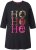 Ulla Popken Ho Ho Ho 3/4 Sleeve Graphic Tunic Tee Black - Camisetas - 