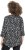 Ulla Popken Ribbon Print 3/4 Sleeve Asymmetric Tee Black - Camisetas estampadas para mujer - 