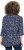 Ulla Popken Ribbon Print 3/4 Sleeve Asymmetric Tee Navy - Camisetas estampadas para mujer - 