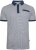 Kam Jeans 5528 AOP Print with Jacquard Collar/Cuffs Polo Navy - Polos - Polos 2XL-8XL