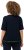 Ulla Popken Classic Fit Half-Sleeve Crew Neck T-shirt With Hem Inscription Navy Blue - Camisetas estampadas para mujer - 