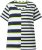 Ulla Popken Mix Stripe Short Sleeve Tee Lime - Camisetas estampadas para mujer - Camisetas estampadas para mujer