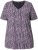 Ulla Popken So Many Dots Tee Light Heather - Camisetas estampadas para mujer - 