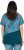 Ulla Popken Quick Drying Geometric Print Short Sleeve Tee Dark Petrol - Camisetas estampadas para mujer - 