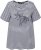 Ulla Popken Palm Tree Embroidered Tee Navy Blue - Camisetas estampadas para mujer - 