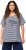 Ulla Popken Palm Tree Embroidered Tee Navy Blue - Camisetas estampadas para mujer - 