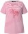 Ulla Popken Palm Tree Embroidered Tee Dark Raspberry - Camisetas estampadas para mujer - Camisetas estampadas para mujer