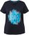 Ulla Popken BISOUS Short Sleeve Graphic Tee Navy Blue - Camisetas estampadas para mujer - 