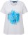Ulla Popken BISOUS Short Sleeve Graphic Tee Snow White - Camisetas estampadas para mujer - 