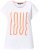 Ulla Popken LOVE Short Sleeve Graphic Tee Snow White - Camisetas estampadas para mujer - 