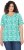 Ulla Popken Coral Reef Printed Short Sleeve V-Neck Tee Emerald - Camisetas estampadas para mujer - 