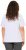 Ulla Popken Embroidered Face Motif Short Sleeve V-Neck Tee Light Grey Melange - Camisetas estampadas para mujer - 